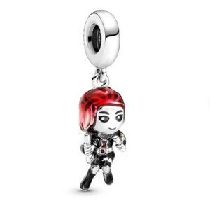 Sterling Silver Marvel The Avengers Black Widow Charm